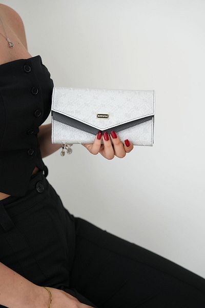 Silver Polo Сребърен дамски портфейл Polo A.gümüs - антрацит NV1154