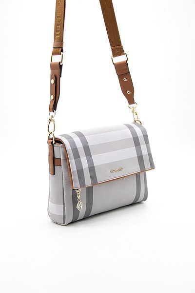 Silver Polo A.Grey și A.Taba Nv963 - Geantă Crossbody pentru femei