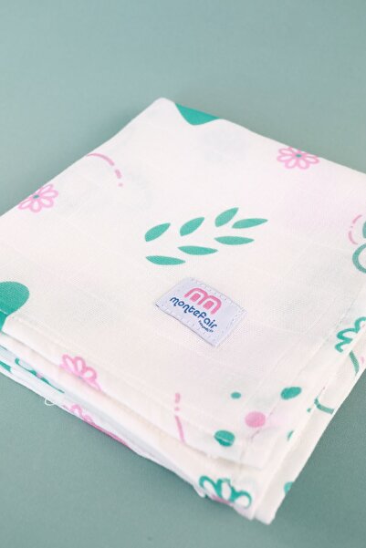 m montefair Kelebeğin Aşkı Müslin Örtü 85X85 CM