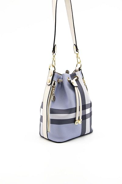 Silver Polo Bone Sp1137 - Geantă de umăr pentru femei Polo Blue argintie