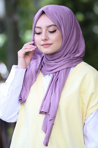 AYSU Women's Combed Cotton Shawl Lilac