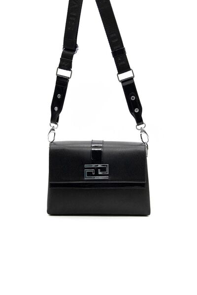 Silver Polo Черна дамска чанта през рамо Nv1009 - удобна и стилна