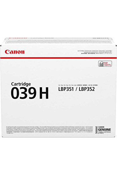 Canon CRG-039H/0288C001 Toner Orijinal Yüksek Kapasiteli