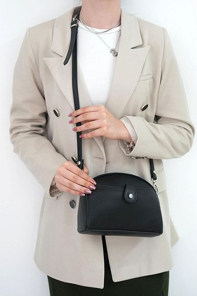 Silver Polo SP1144 Geantă neagră pentru femei - Polo argintiu
