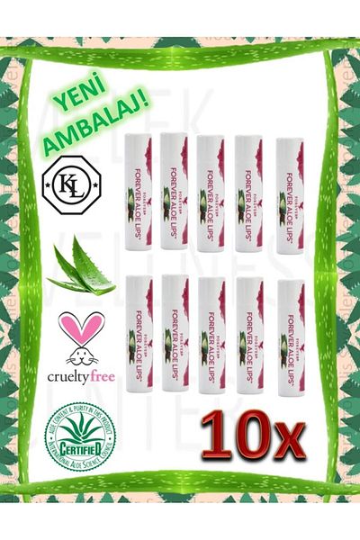 Forever Living Aloe Vera Lip Balm - Lip Protection and Moisturizing Cream, 10 Coded Products