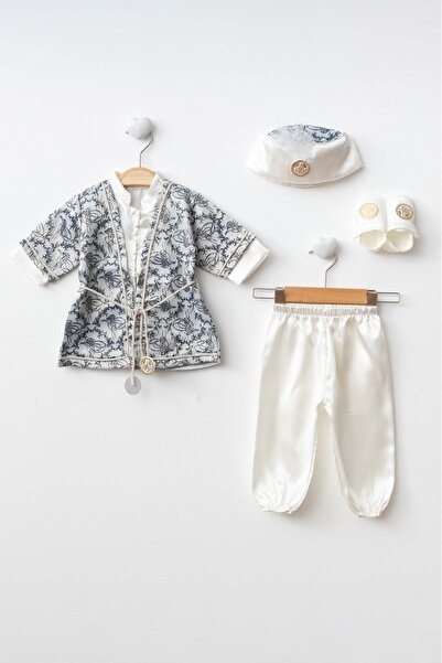 Tombyco Erkek Bebek Mevlütlük Şehzade Sünnetlik Sünnet Kıyafeti 0-6 Ay