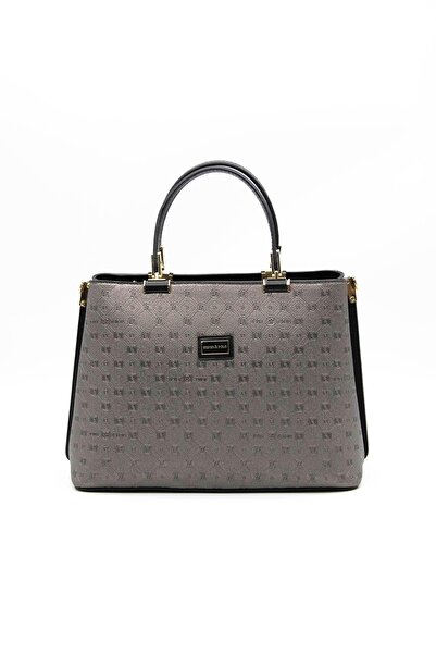 Silver Polo Platinum Black Women's Handbag - Nv924