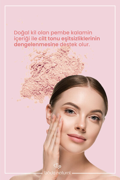 Bade Natural 50 SPF Ton Eşitleyici ve Cilt Aydınlatıcı Pembe Yüksek Korumalı Güneş Koruyucu Stick 16g