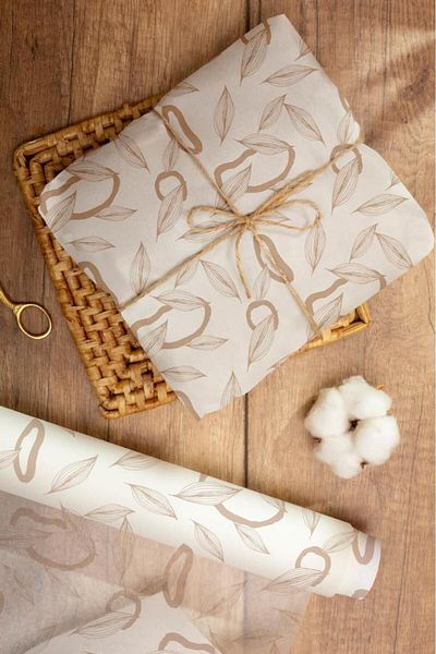 AkalBatu No1 25-Piece Floral Plate Paper - 70X100 cm
