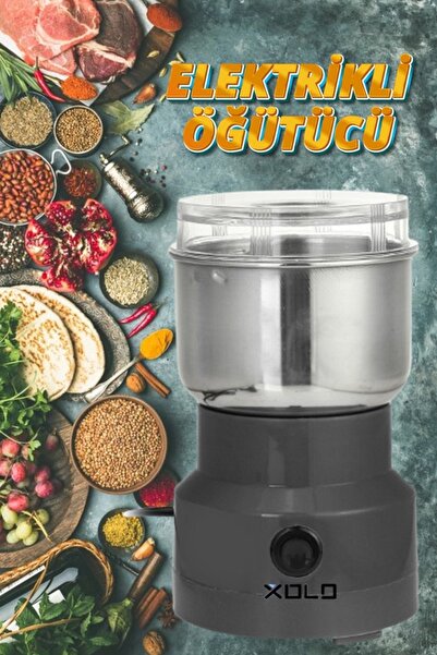 xolo Çok Fonksiyonlu Elektrikli Öğütücü Kahve Baharat Kuruyemiş Şeker Kaya Tu...