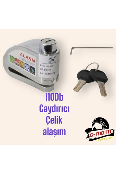 Genel Markalar Çelik Alarmlı Disk Kilidi 1 Ci Sınıf nikel ağır a kalite