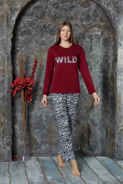 CALİA New Season Women's Pajamas Set - Crew Neck, Long Sleeve, Lycra