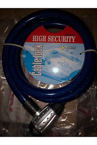 Zhongli 25x200 Steel Rope Lock 2 Meters Check Bicycle