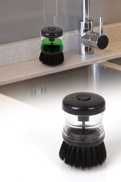 NEWSTORE HOME Buttoned Practical Dish Brush with Detergent Tank