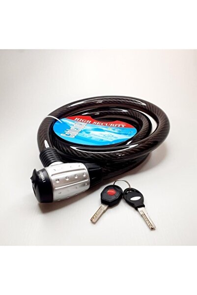 Motobros Motosiklet Kilidi Çelik Güçlendirilmiş Halat Zincir Kilit 25x200 2 Metre