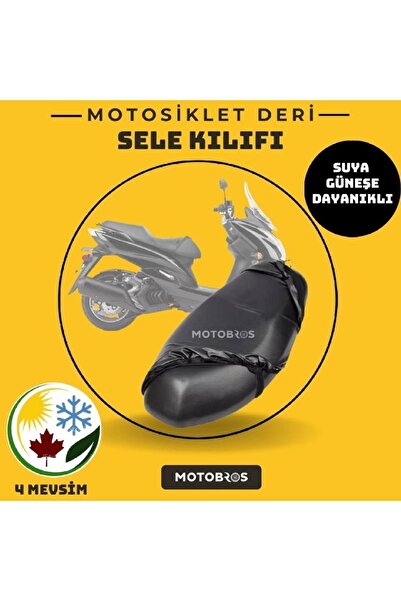 Motobros Asya Nostalji 125 Motosiklet Deri Sele Kılıfı Örtüsü Brandası-123330