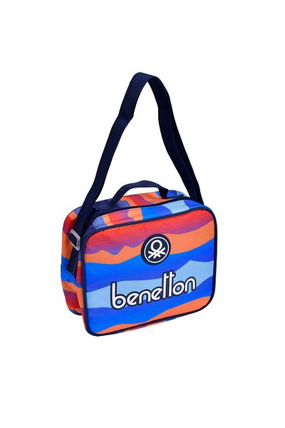 United Colors of Benetton Boy's Blue Camouflage Lunchbox - Benetton Written
