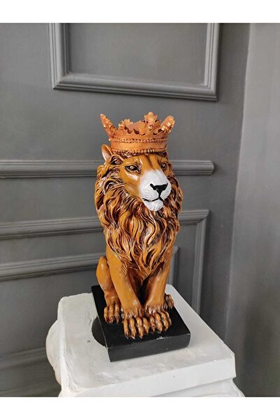 SZN DEKOR Aslan Kral Heykeli, Ofis Hediyesi, Galatasaray Taraftar Hediyesi, Hayvan Biblo