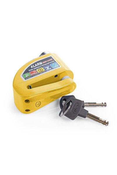 Genel Markalar Lock Alarmlı Motosiklet Çelik Gövdeli Disk Kilidi 110dsb 6mm