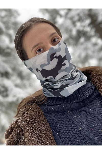 Motobros Camouflage Patterned Seamless Digital Print Paphos Buff Bandana Neck Collar
