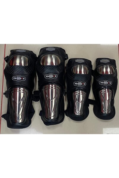 Motobros مجموعة وسادة الركبة والكوع للدراجة النارية المقاومة من التيتانيوم