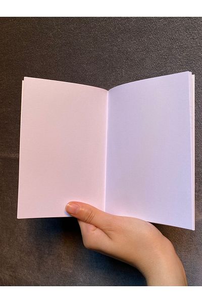 Parlajent دفتر ملاحظات صغير غير مبطن باللون الأزرق الفاتح