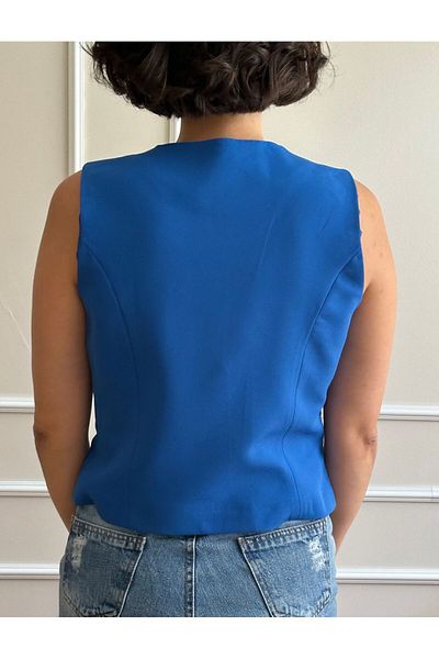 nidistore Women's Parliament Blue Short Vest