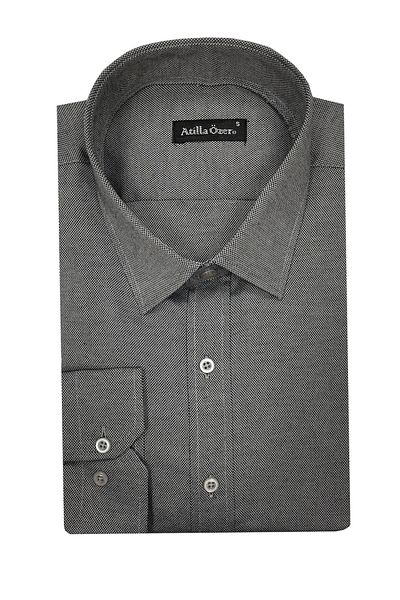 ATİLLA ÖZER Atilla Özer Slim Fit Ανδρικό πουκάμισο, μακρυμάνικο - 6854
