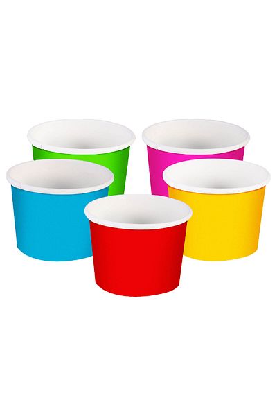 Jawad Paper Ice-Cream Cup 384ml - Alwan - 25Pcs