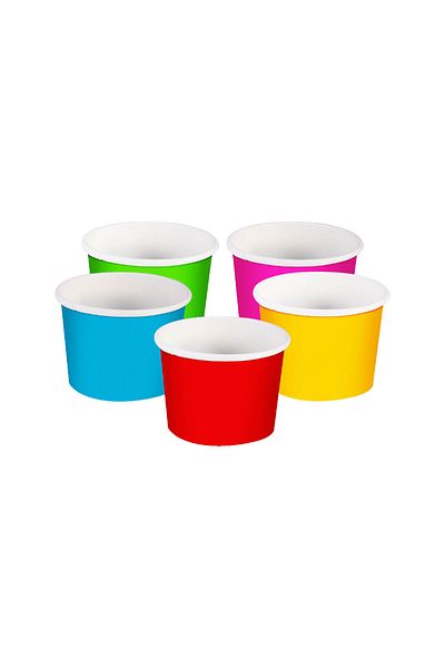 Jawad Paper Ice-Cream Cup 118ml - Alwan - 25Pcs