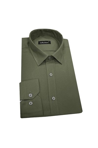 ATİLLA ÖZER Atilla Özer Slim Fit Ανδρικό πουκάμισο, μακρυμάνικο - 6857