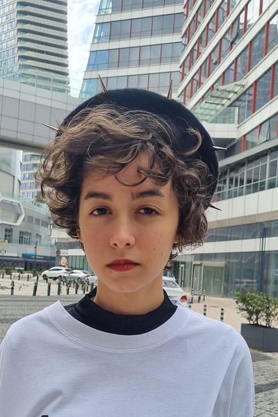 KRIMO Kpop New Jeans Haerin And G-ıdle Yuqi Black Painter Beret