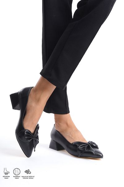 MOKKASHOES Italian Style Orthopedic Pointed Ballerinas - Autumn Spring Bow