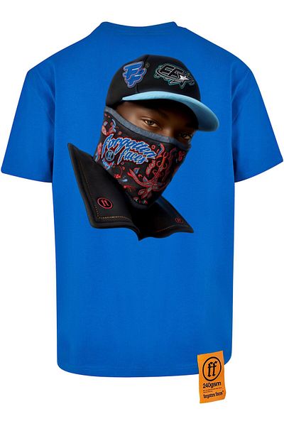 Forgotten Faces Herren Hooded Guy Oversized Tee