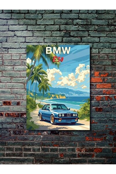 ZNC BMW E30, Αφίσες αυτοκινήτου μοναδικής σχεδίασης, αφίσα από χαρτί προσαρμο...