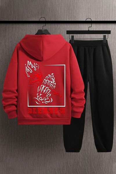 PAWWY Σετ φόρμας Unisex με στάμπα Blesseb - Ειδικό Σχέδιο