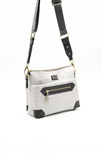 Silver Polo Antrasit SP1110 - Жіноча сумка через плече, срібного кольору, модель Silver Polo