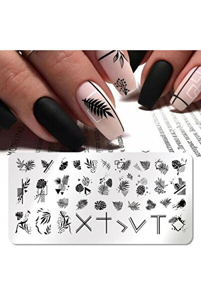 POP Beauty Nail Art Stampa Plakası, Stamper Desen Baskı Paleti