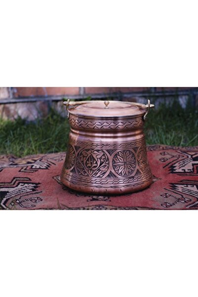 Bakır Concept Bakır Bakraç Oyma Nakışlı 250ml Mat Bakır Renk