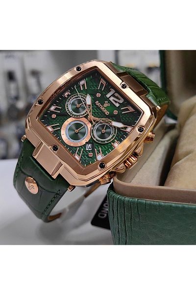 Raymond Men's Green Sports Wristwatch