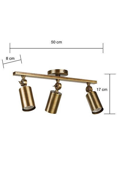 Bozyaka Aydınlatma Artur 3-Piece Decorative Distressed Coating Movable Wall Sconce (DAYLIGHT LED BULBS ARE INCLUDED!!!)