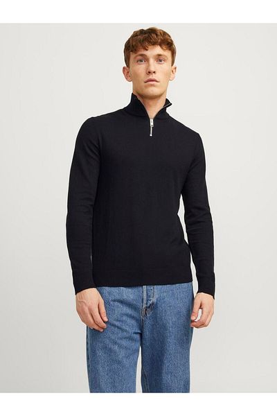 Jack & Jones JJEEMIL Yemişilim Halef Tricotaj cu fermoar