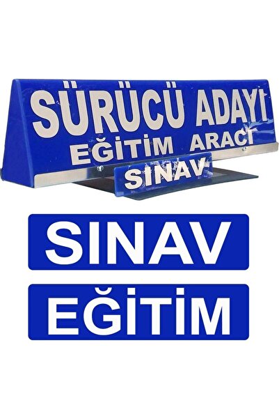 Tim Sürücü Aday Levhası Tepelik İkisi Bir Arada Kep Sürücü Adayı Tepelik