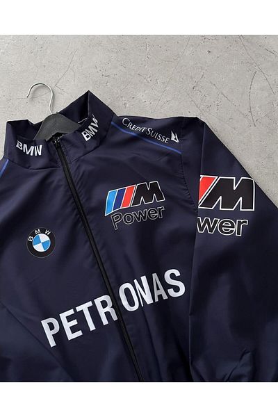 Justin BMW ///M Oversize ретро унисекс яке / дъждобран