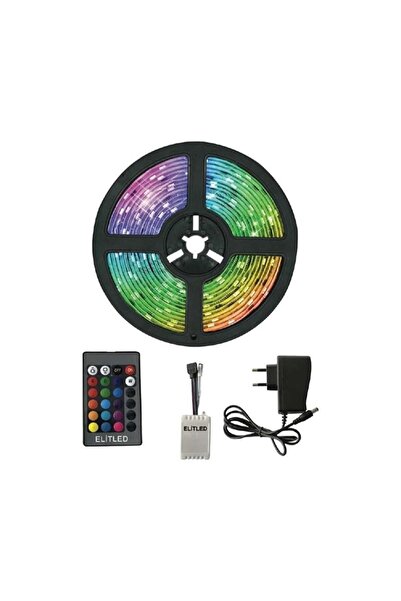 Genel Markalar Elit Led Rgb Şerit Led Set (tak Çalıştır )uzaktan Kumandalı 5m...