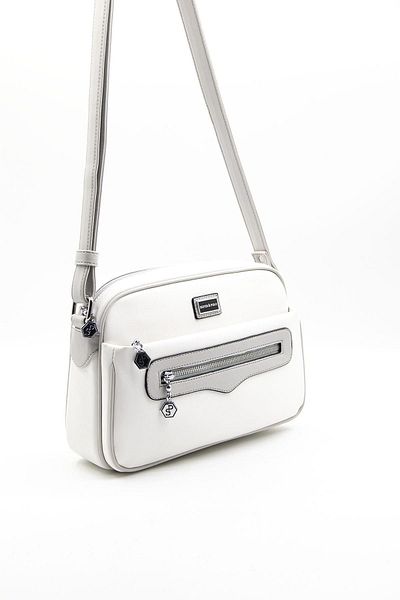 Silver Polo Geantă de damă Polo Silver White-Grey NV491