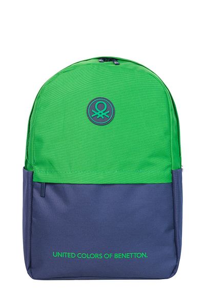 Benetton Boy's Backpack Baggy Mood Tie-dye Transition - Green Navy Blue 12993