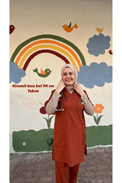 haceryılmaz TESETTÜR SOFT LİCRALI KISA KOL 90 CM TAKIMIMIZ
