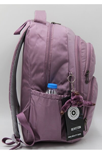 Bevitton Unisex Plum School Backpack - Water Repellent Fabric 34600