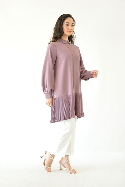 Rukayyel Nova Pleated Tunic - Relaxed Fit